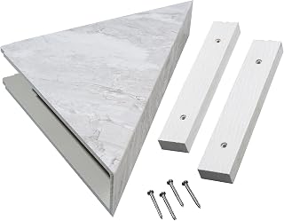 Palisade Vinyl Waterproof Corner Shower Shelf in Iced Pewter/Urban Fjord