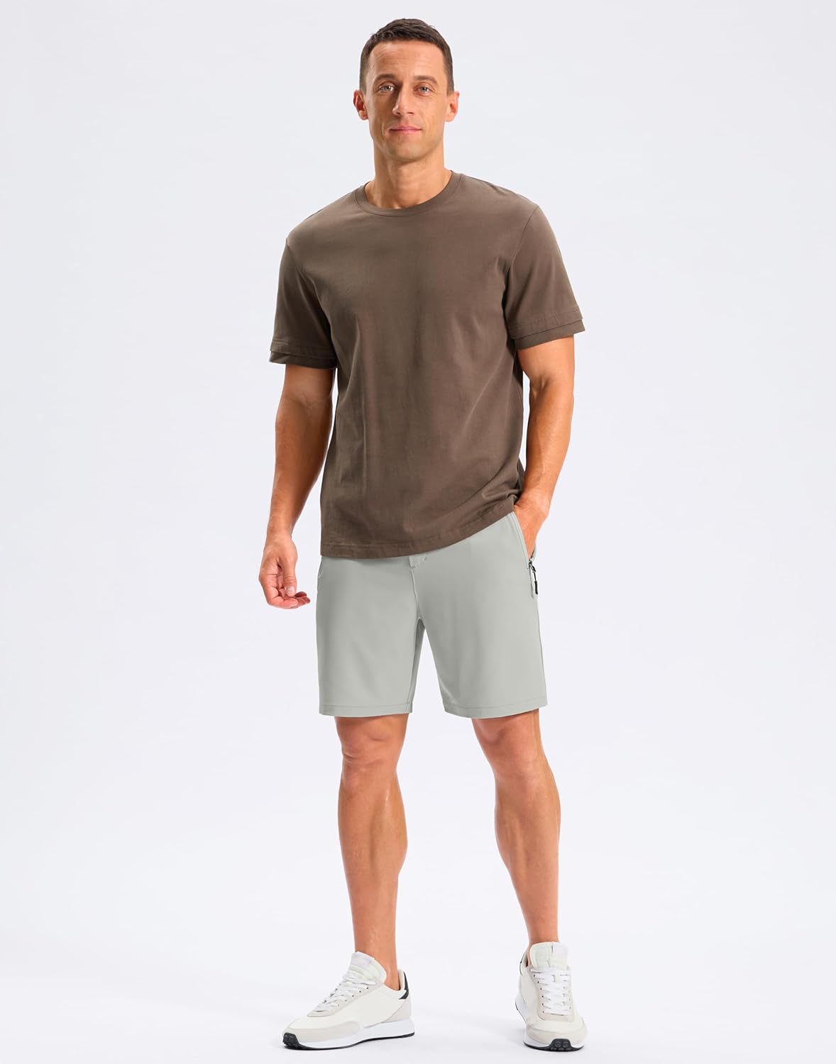 Pudolla Mens Hiking Shorts 5"/7"/9" Lightweight Quick Dry Casual Golf Shorts for Men Work Fishing with 3 Zipper Pockets - Image 7