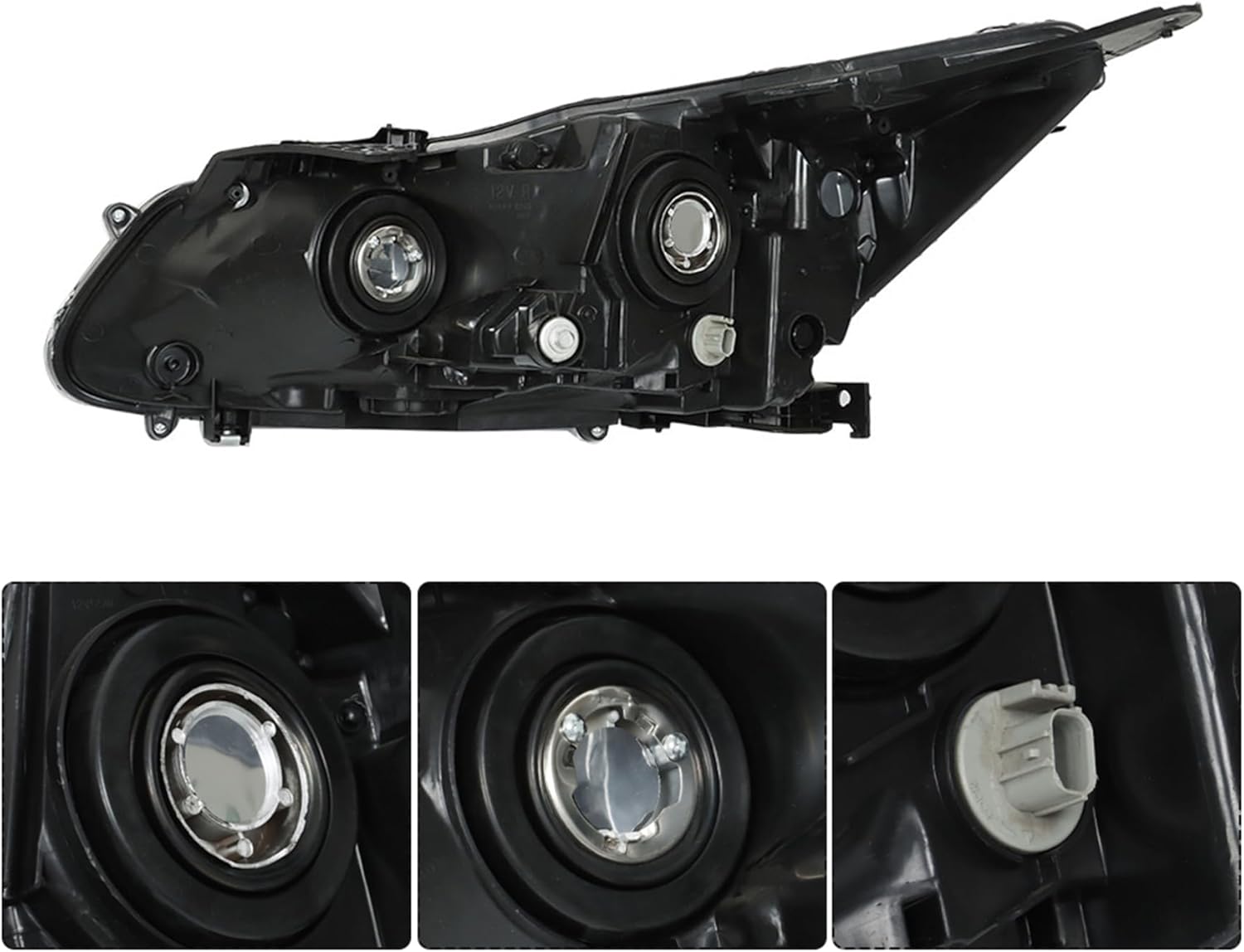 WFLNHB Passenger Side Headlight Assembly Replacement for Accord 2016-2017 Headlamp 33100-T2A-A81