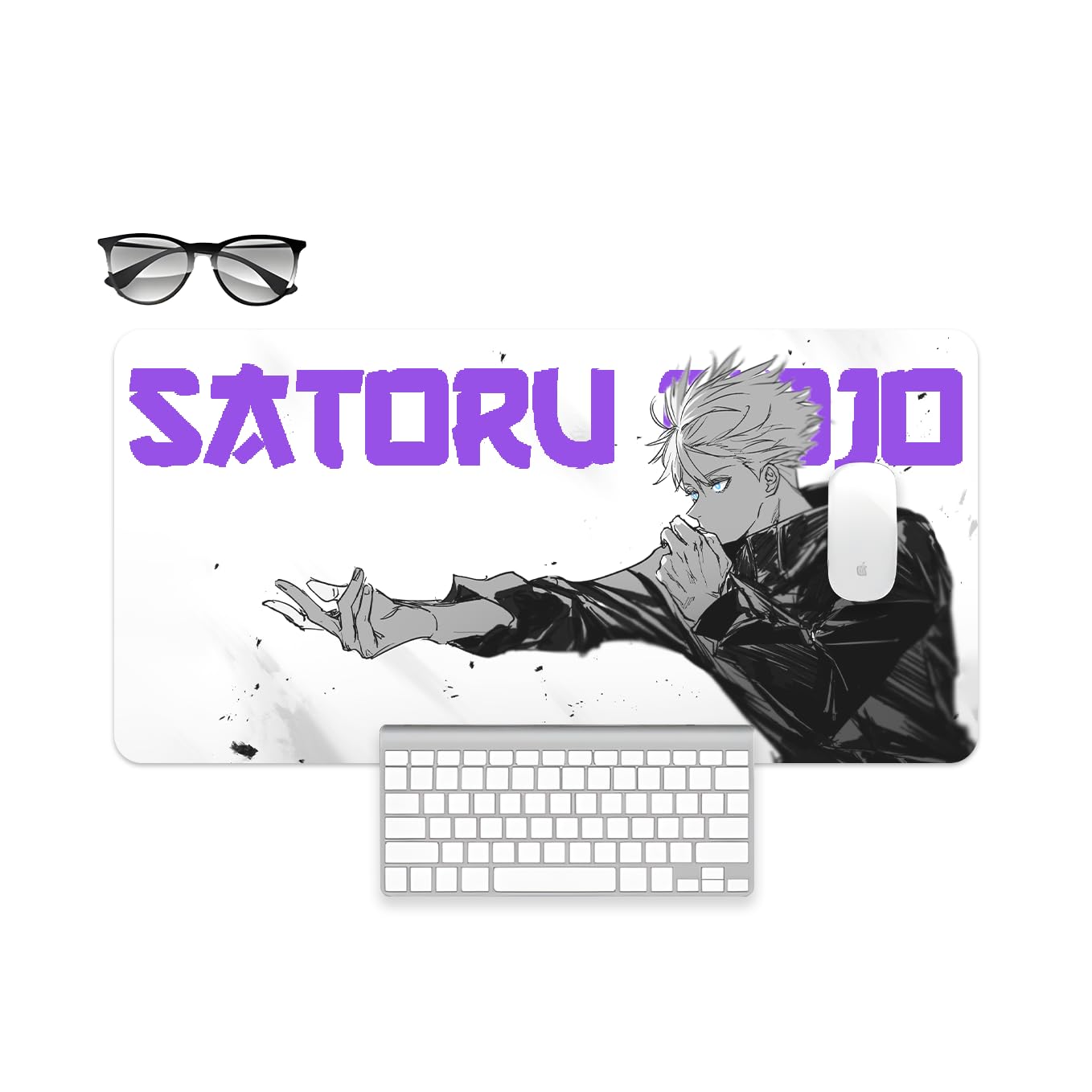 SoulAbiti Gojo Satoru Hollow Purple Mouse Pad - 23.6 x 11 Inches Desk Pad - Gaming and Workstation Mat for Jujutsu Kaisen Fans - Non-Slip Rubber Base - Smooth Surface for Precise Control (B0CL91638W) Amazon Price History, Amazon Price Tracker