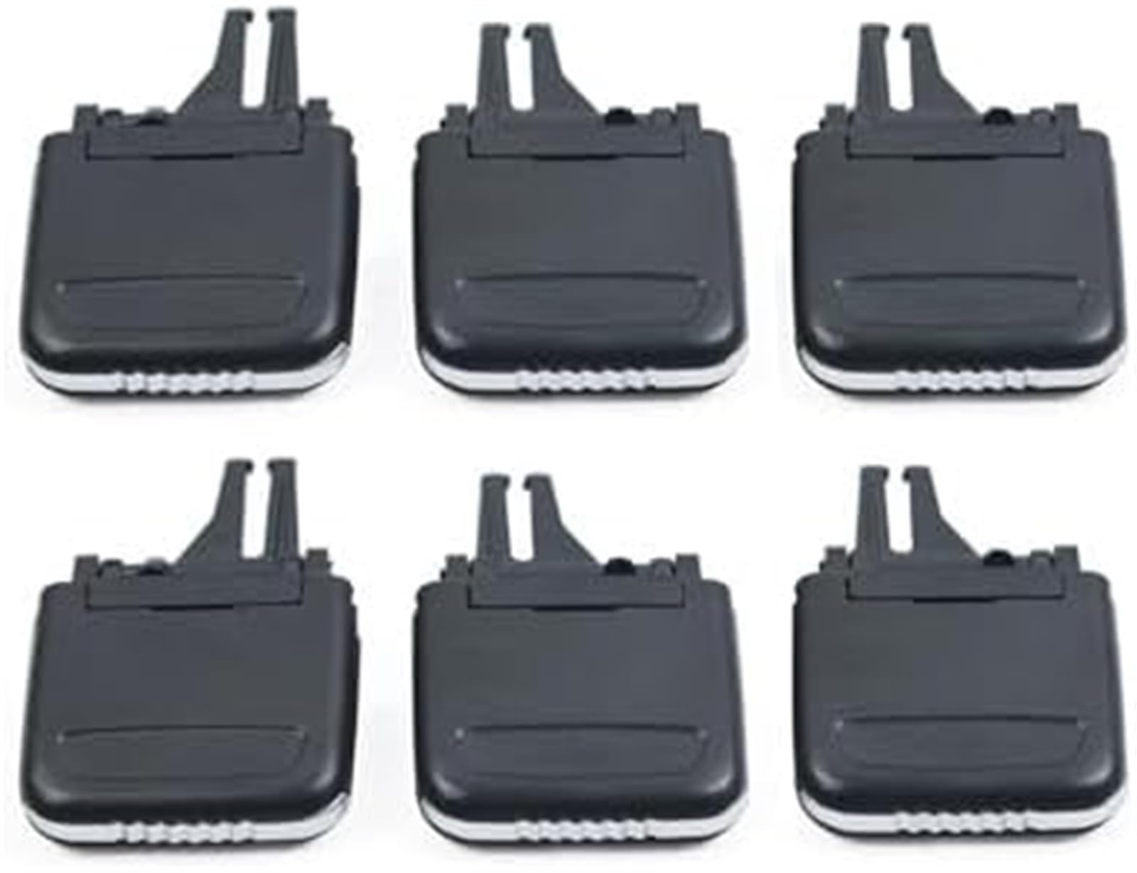 Zestaw naprawczy wylotu powietrza z tyłu samochodu Centralny nawiew na osłonę chłodnicy Ac Grille Zakładka dla CAYENNE 2010-2016 Klips do nawiewu samochodowego(BLACK 6PCS)