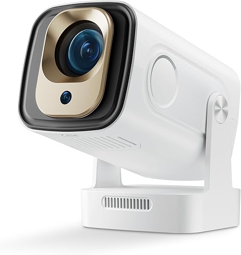 Miniatura 9 de Mini proyector HY300 PRO, proyector portátil con doble banda WIFI6 5G inalámbrico 5.4 Bluetooth, proyector inteligente compatible 4K 1080P,