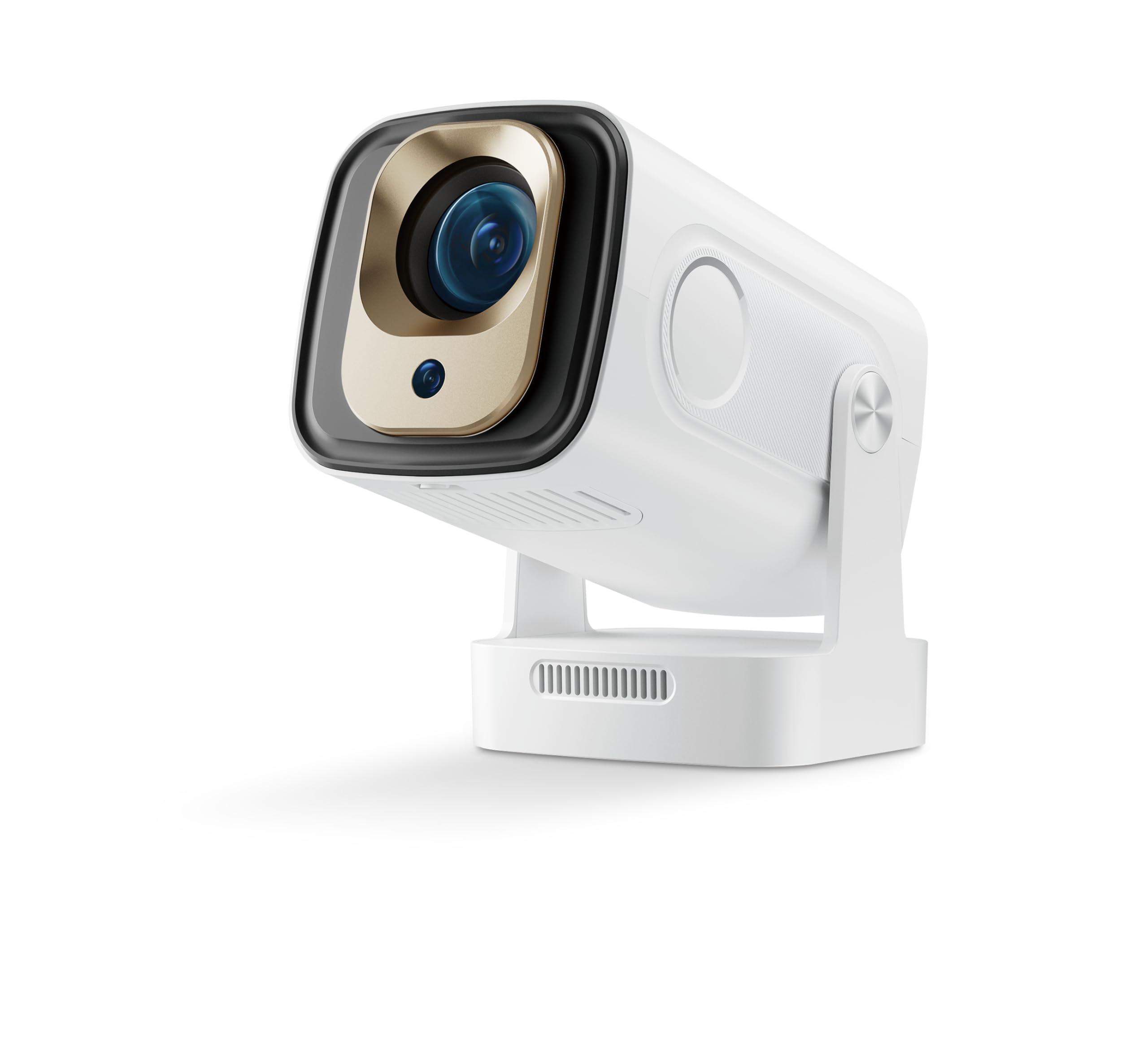 【Native 1080P & Auto Focus】Mini Projector with WiFi and Bluetooth, 4K Full HD 200ANSI, 180° Rotatable Portable Projector, Movie Projector, Compatible