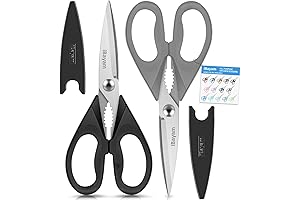 iBayam Kitchen Shears: Grey Heavy-Duty Culinary Scissors