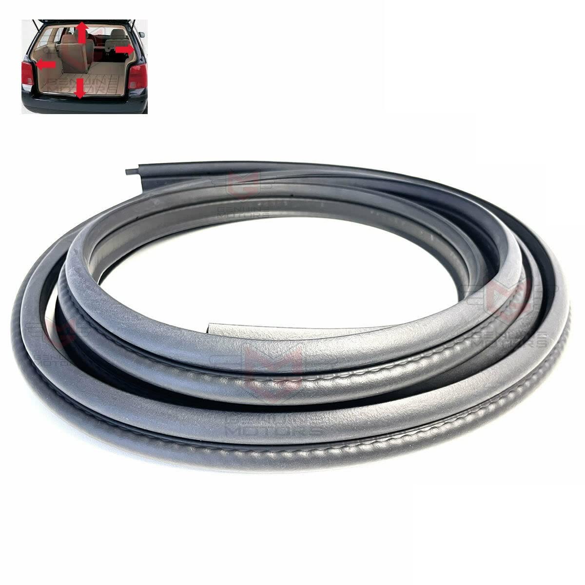 Genuine Motors Anthracite Boot/Tailgate Weatherstrip Seal Replacement For Vw Passat (1998-2005) 3B9827705c