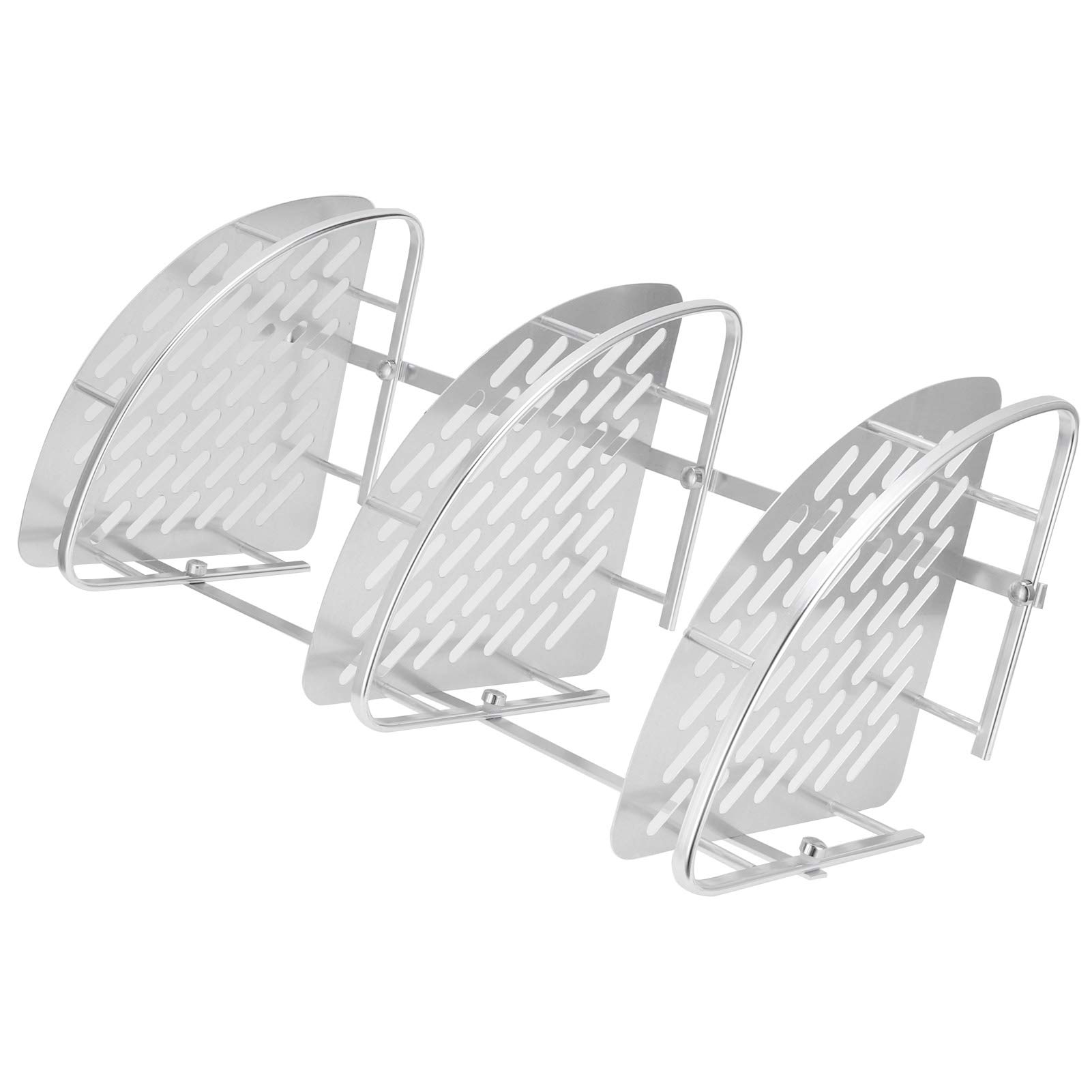 3-poziomowa narożna półka prysznicowa, aluminiowy stojak do przechowywania do łazienki, kuchni i toalety - idealny do szamponu, przyborów toaletowych i sypialni, zajmuje mało miejsca