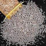 Hicarer 7000 Pieces Diamond Decorations Bling Bling Diamond Vase Filler Acrylic Gem Table Scatter Crystals in Four Sizes Table Decorations for Wedding Birthday Party Bridal Shower(Champagne Color)