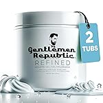 Gentlemen Republic Refined Hair Gel for Men 16oz - Professional Formula for 24 Hr Shine and Strong Hold, Humidity Resistant Styling Gel for hair, 100% Alcohol-Free and Never Flakes, Made in USA - 2pk