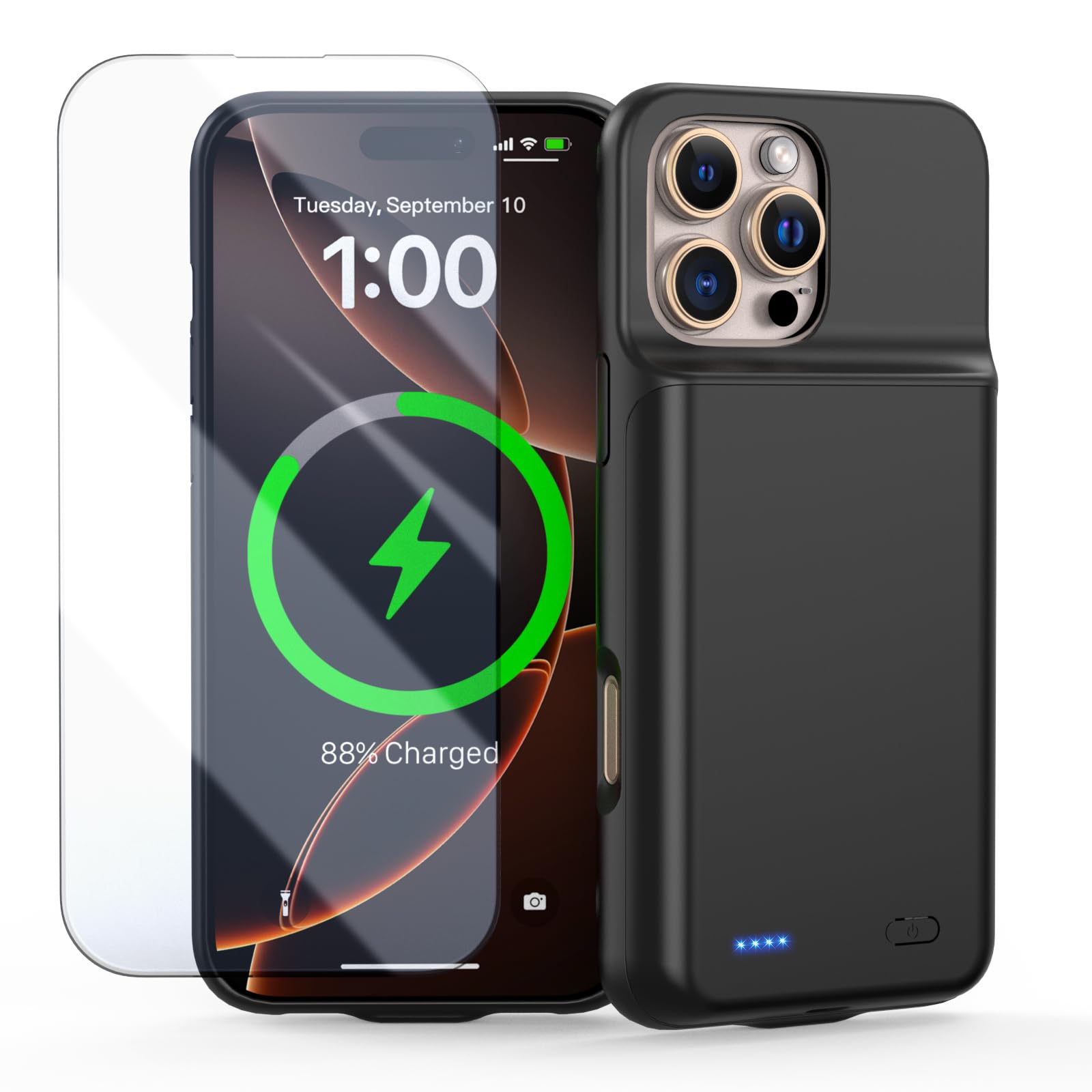 Amazon.com: POAQCIF Battery Case for iPhone 16 Pro Max, Ultra-Slim