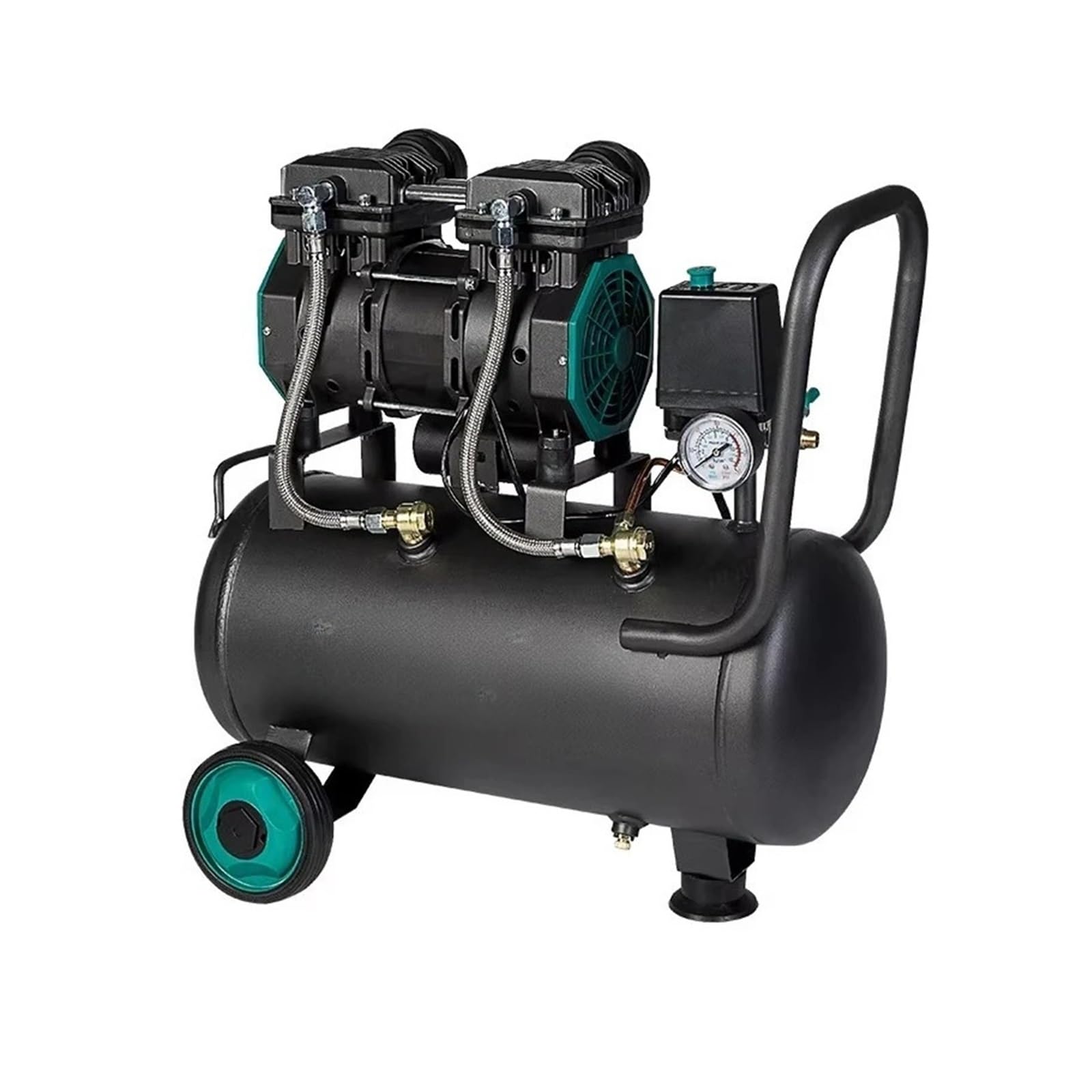 Silent Air Compressor Silent Air-compressors Black 30l 1500w 8bar Oil Free