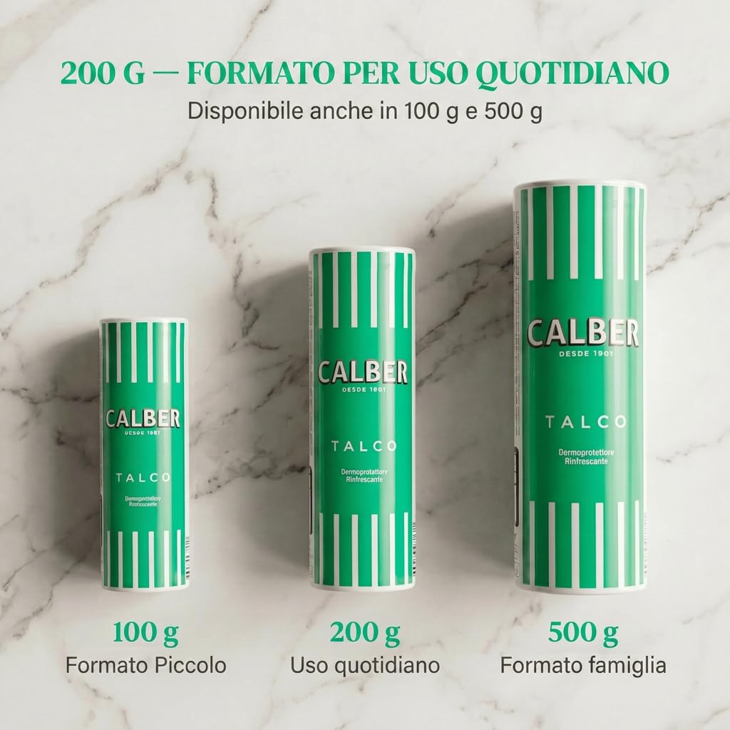Talco in polvere CALBER 200 gr