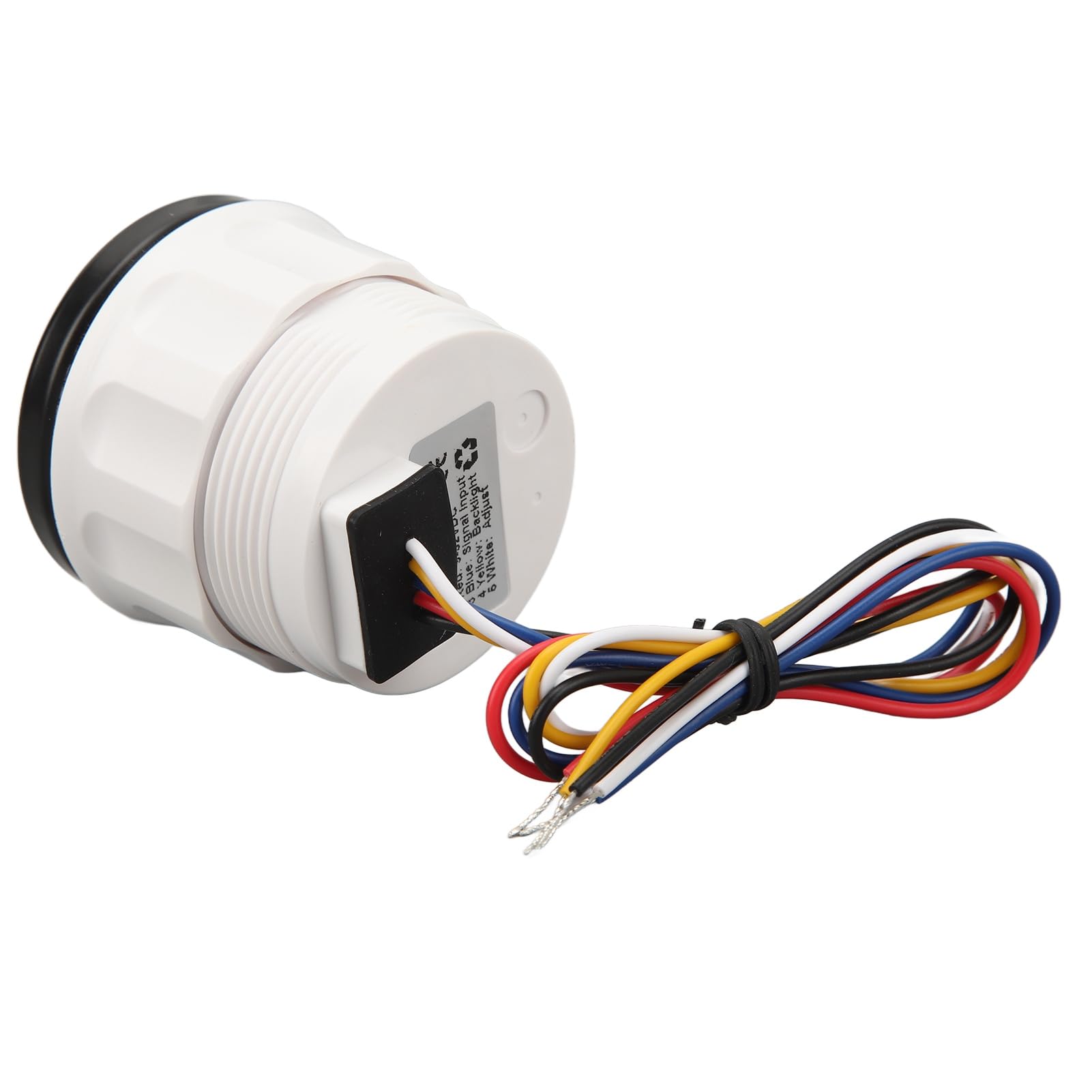 Boots-Trimmanzeige, 52 Mm, Boots-Trimmanzeige, Edelstahl, DC9 Bis 32 V UP DN, Marine-Trimm-Balance-Messgerät für Yachten, Marinesoldaten (Schwarzes Zifferblatt mit schwarzem