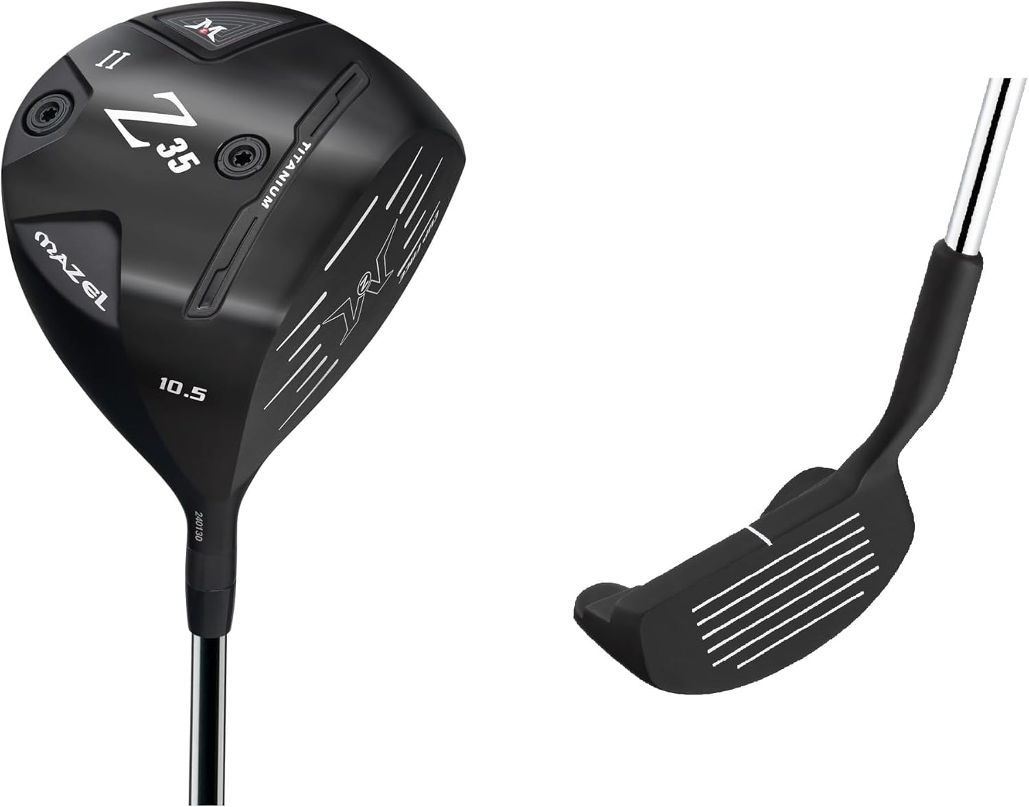 MAZEL Golf Driver Club & Golf Chipper Wedge,Bundle of 2