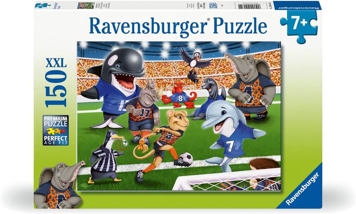 Ravensburger Soccer Field Flair - 150 Piece XXL Jigsaw Puzzle for Kids | Inspires Creative Play and Sports Fun | Family-Friendly Fun | Eco-Friendly