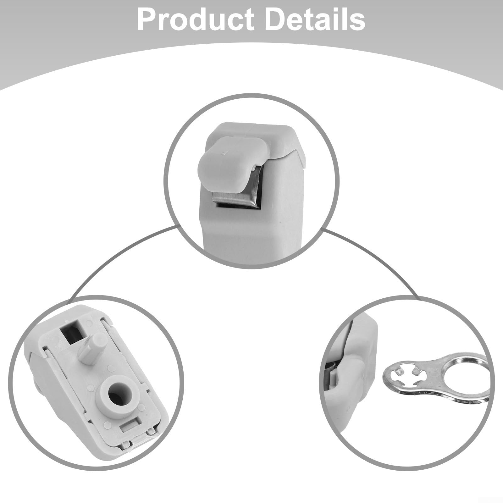 Qualoramall Clip di supporto per aletta parasole per auto, parte di ricambio 5ND86MS7AA per Fiat 500L 2014-2017