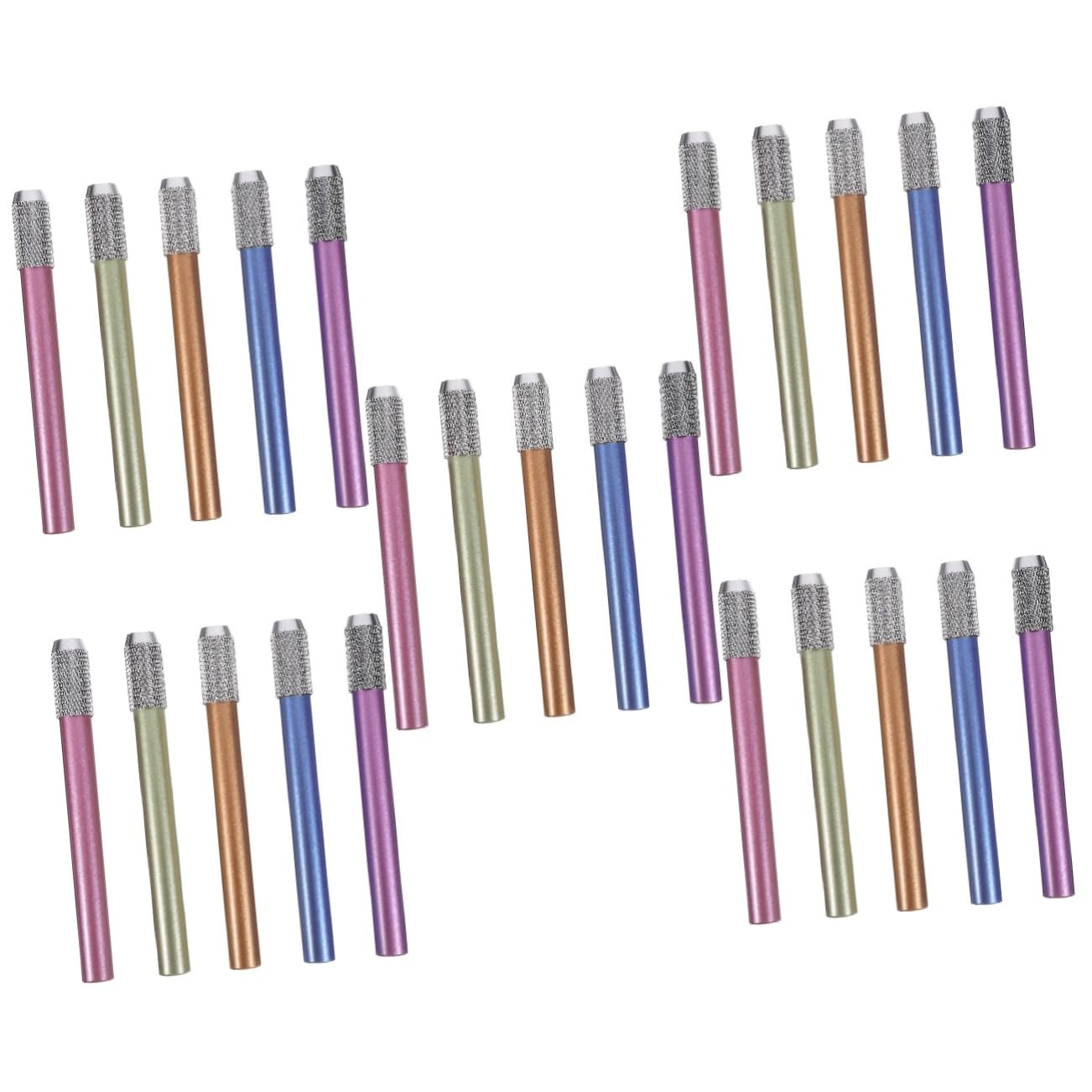 Rallonges de crayon Lurrose prolongateurs crayons couleur dessin 25pcs