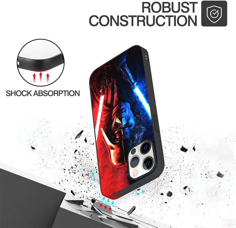 Compatible for iPhone 16 Pro Max Case - Protective with Unique Design for Women Girls Shockproof Cover Case(Powerful-Vader-Wars-8) image 3