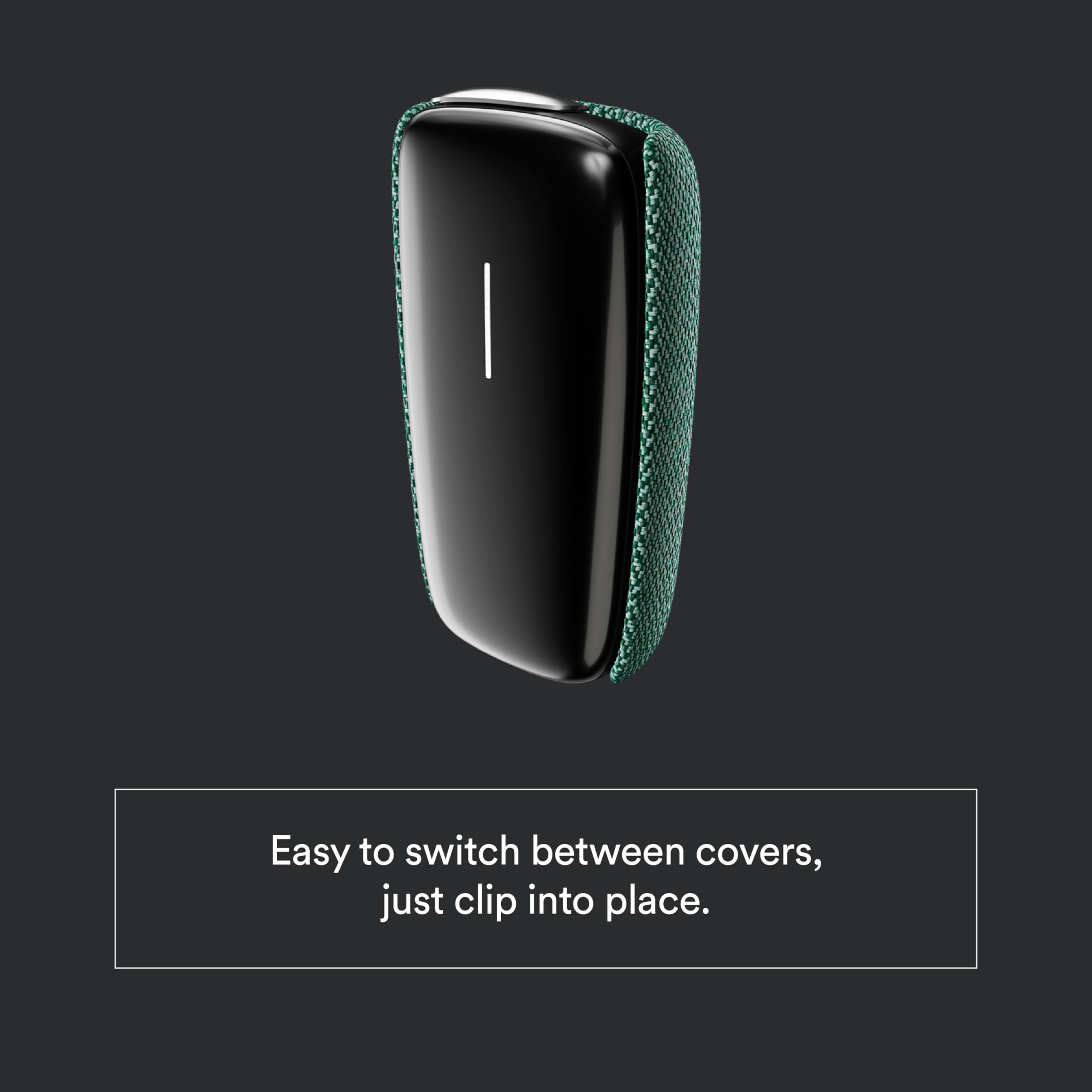 Ploom X Fabric Back Panel - Grip & Device Protection - Green