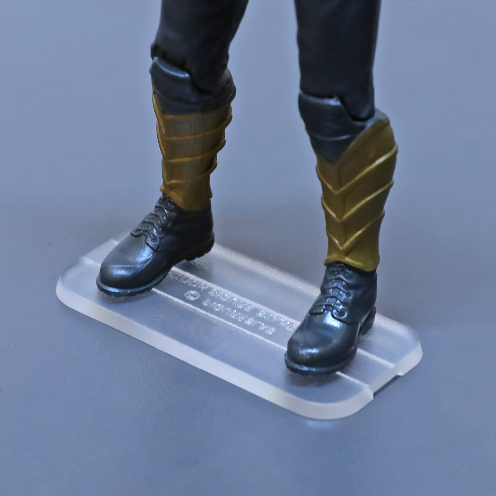 28PCS Action Figure Stand 6" Display Bases with Peg Clear Holder Accessories Compatible with Mavel Legends Series/GiJeo Classified Series/D C/Mo tu Models 1/12 Figures Square — image 1