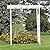 Dura-Trel Bakersfield 28 by 72 by 82 Inch Heavy Duty Weather Stabilized PVC Vinyl Outdoor Garden Arbor with Ground Anchors, White