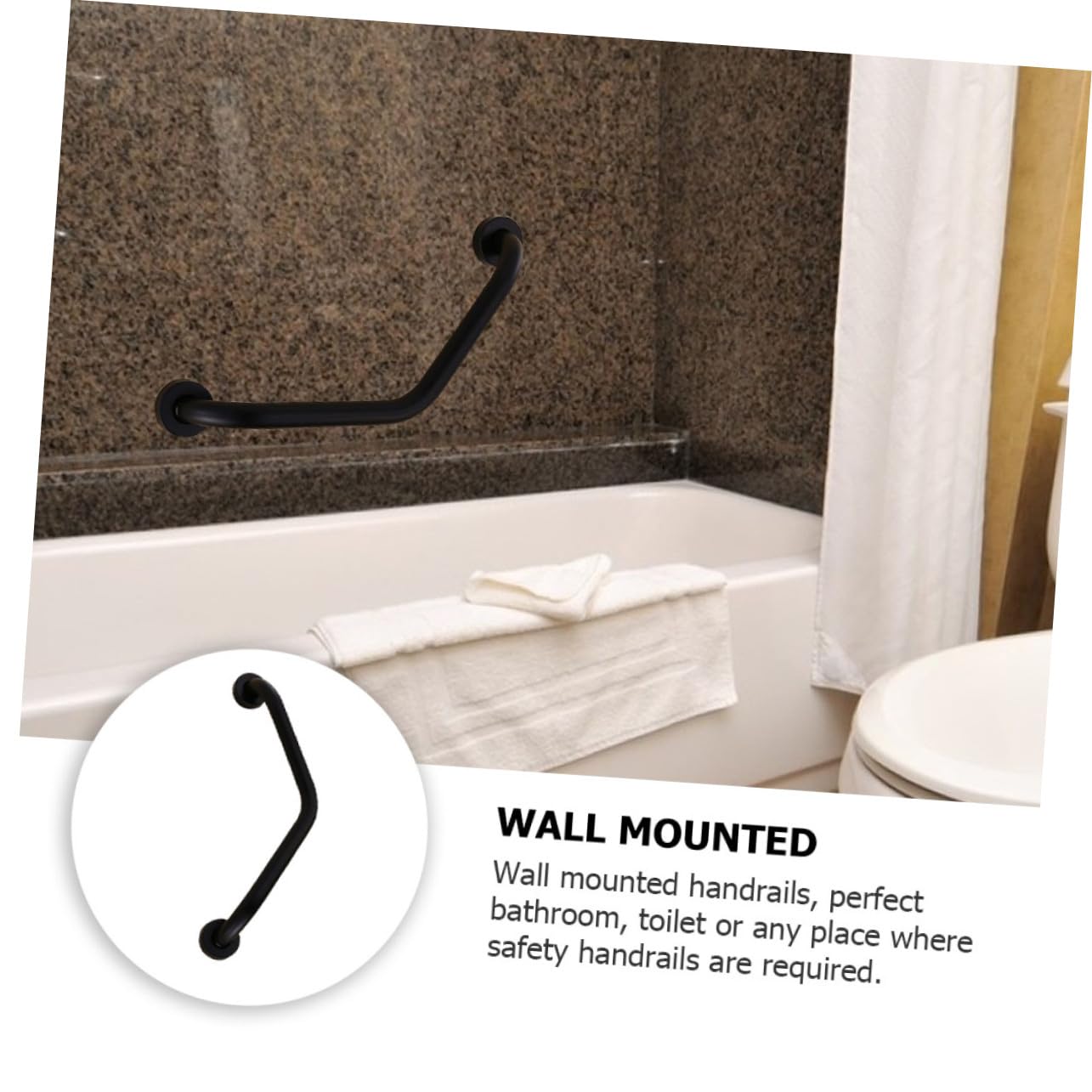 Barra de Seguridad para Inodoro Acero Inoxidable L-shaped, Apoyabrazos de Baño Antideslizante Almacenamiento para Personas Movilidad y Niños