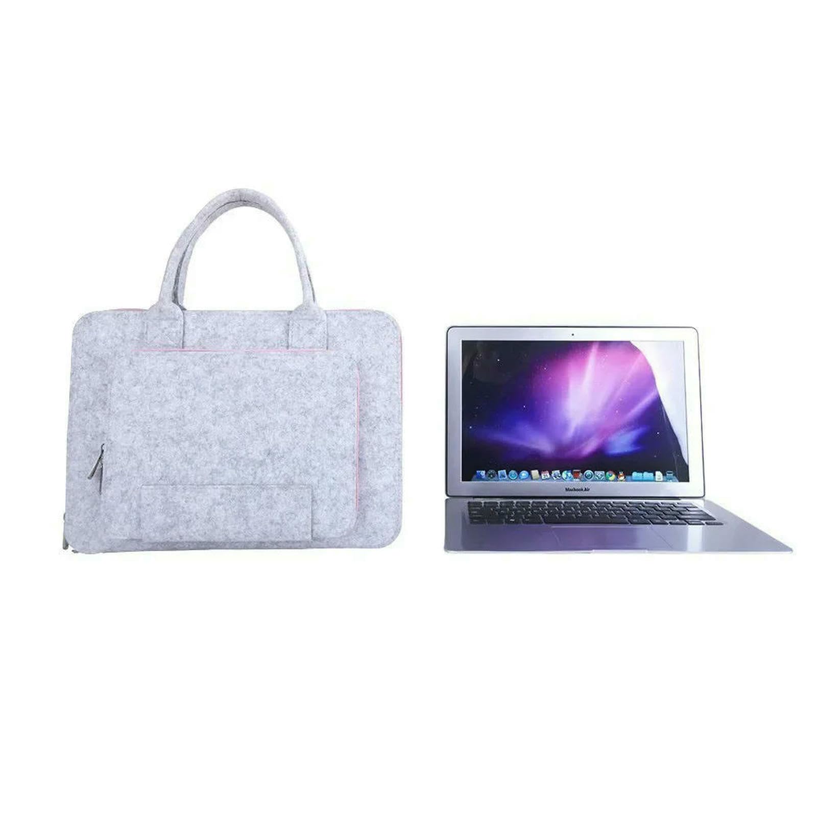 Borsa Porta pc Custodia Computer Donna per Laptop da 11 13 15,6 17 Pollici, in Feltro Portatile Trasporto con Maniglia