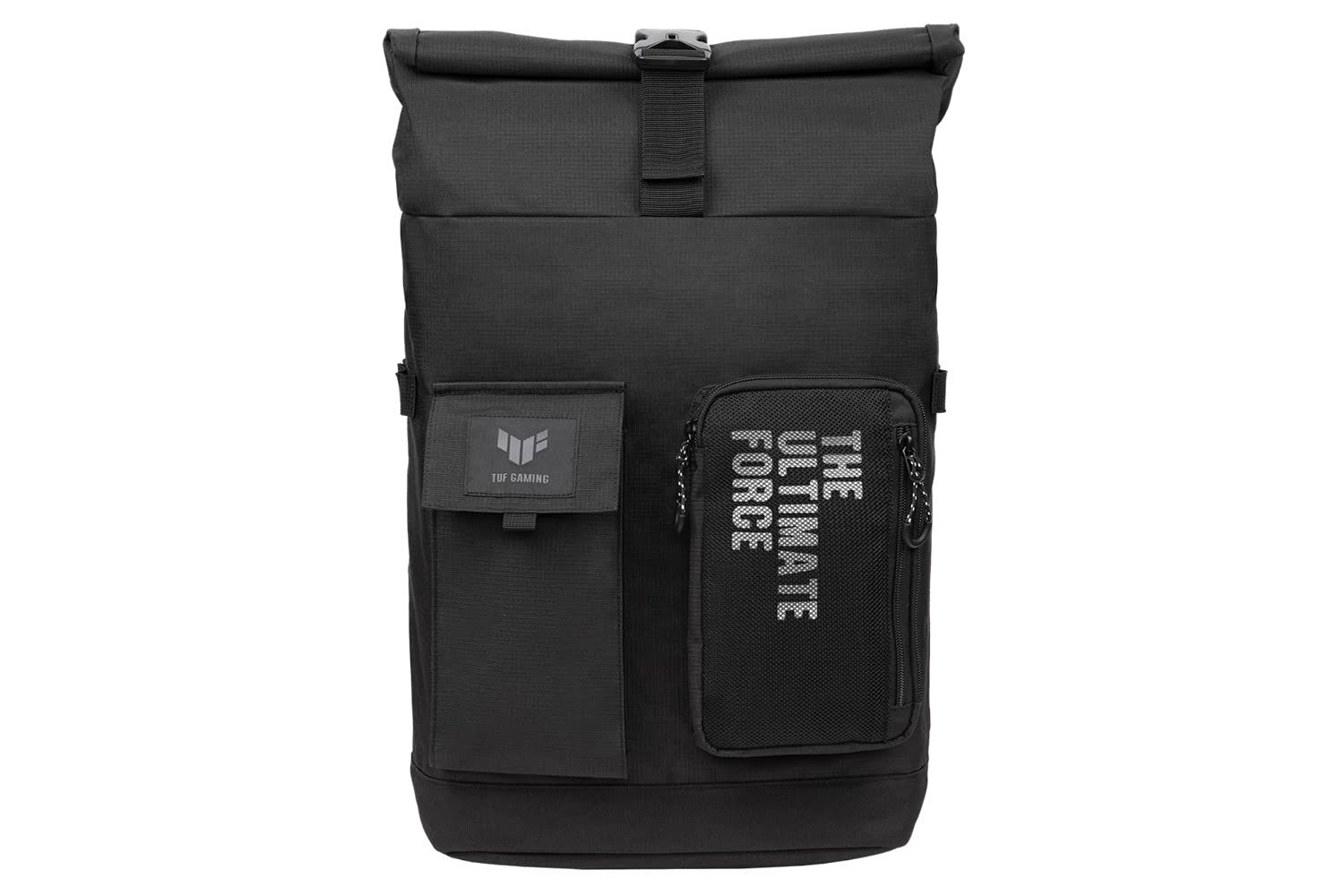 ASUS TUF Gaming VP4700 46.5 cm X 30.0 cm X13.0 cm Backpack (Black), with Roll-Up Design, Reflective Logo, Suitable for up to 46.5 cm Laptop