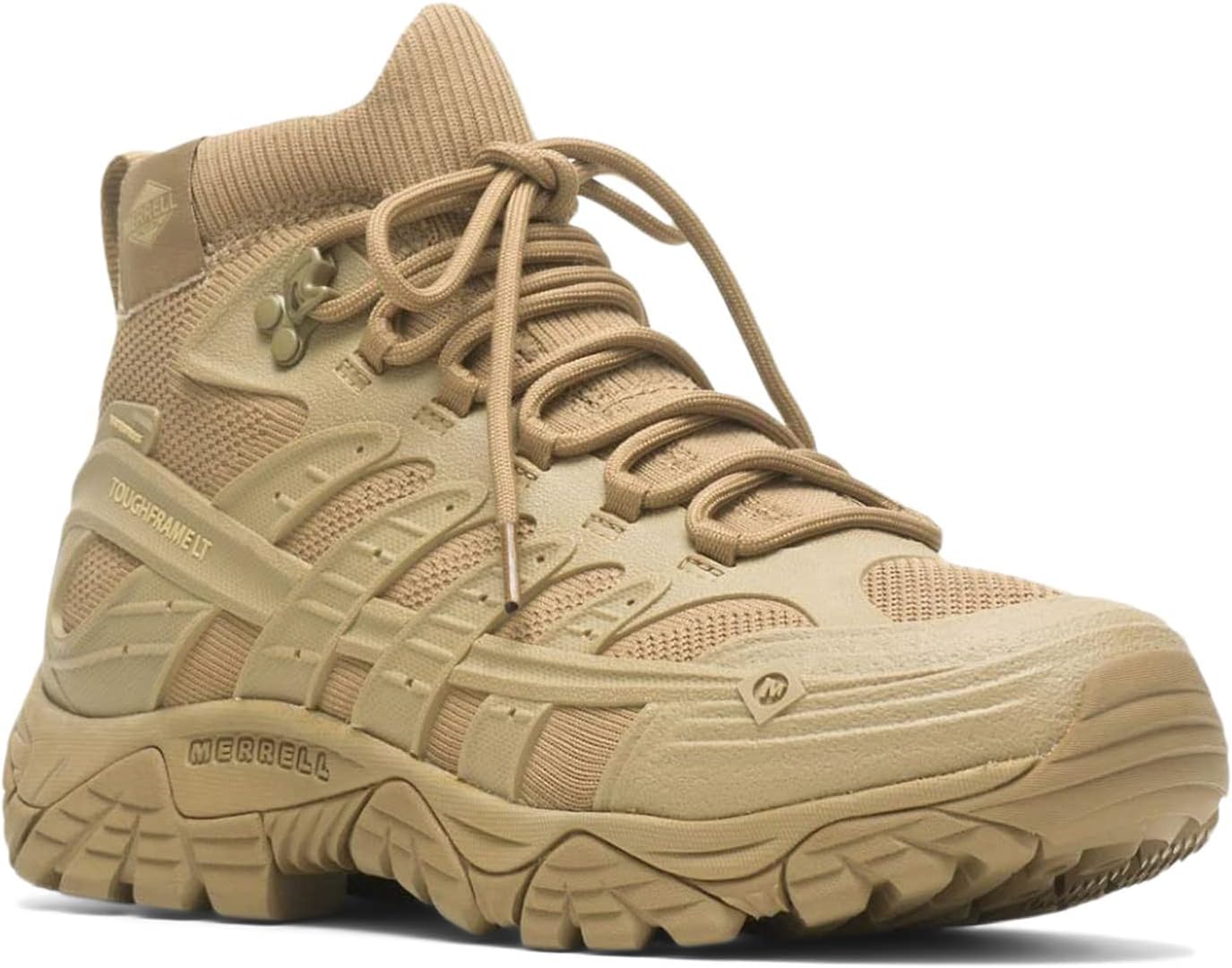 MERRELL Men's Moab Velocity Tactical Mid Round Toe Waterproof Breathable Oil-and Slip-Resistant Boots with Eva Midsole