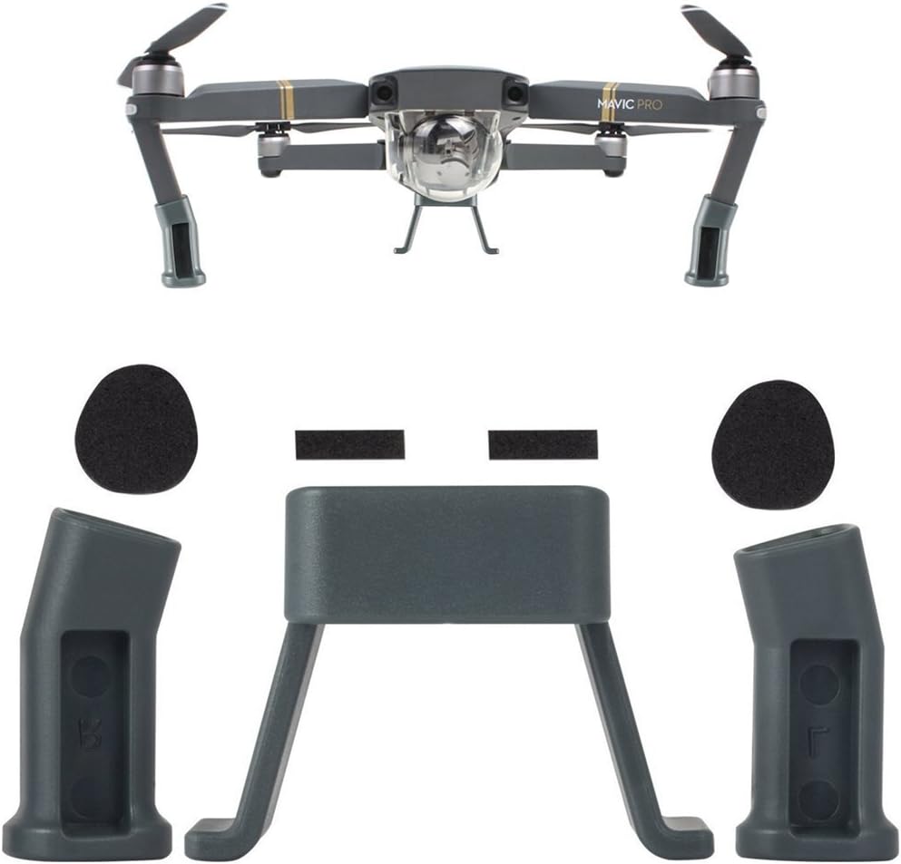Mavic Pro Landing Gear Leg Height Extender Kit Riser Set Stabilizers with Protection Pad Compatible with all Drone Type/Phantom 2 3 Series/Phantom 4