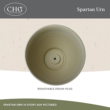 GARDENGOODZ Classic Home and Garden Spartan Urn, Cast Iron, 14.75 Height X 12 Diameter