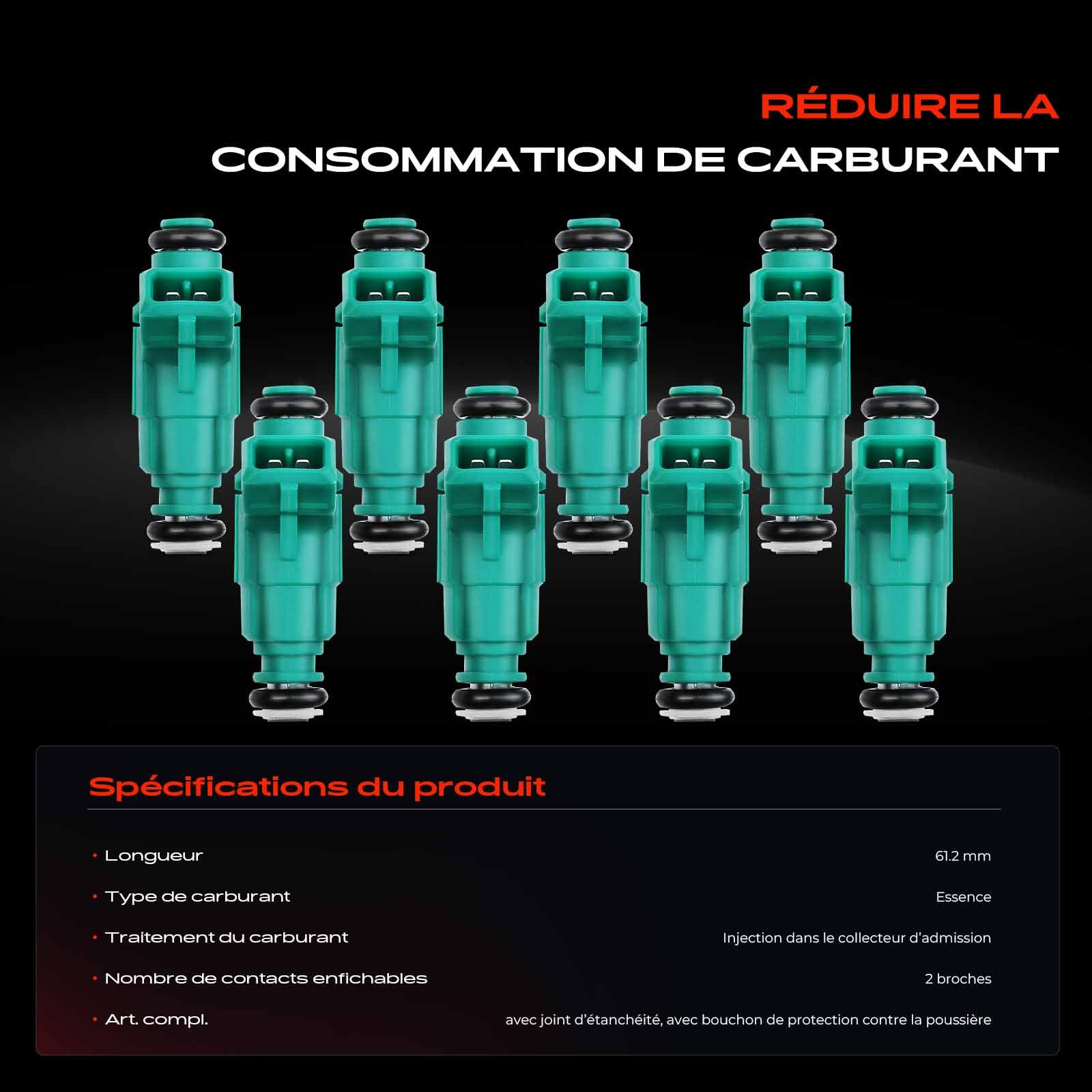 Frankberg 8 injecteurs de carburant 0280155787