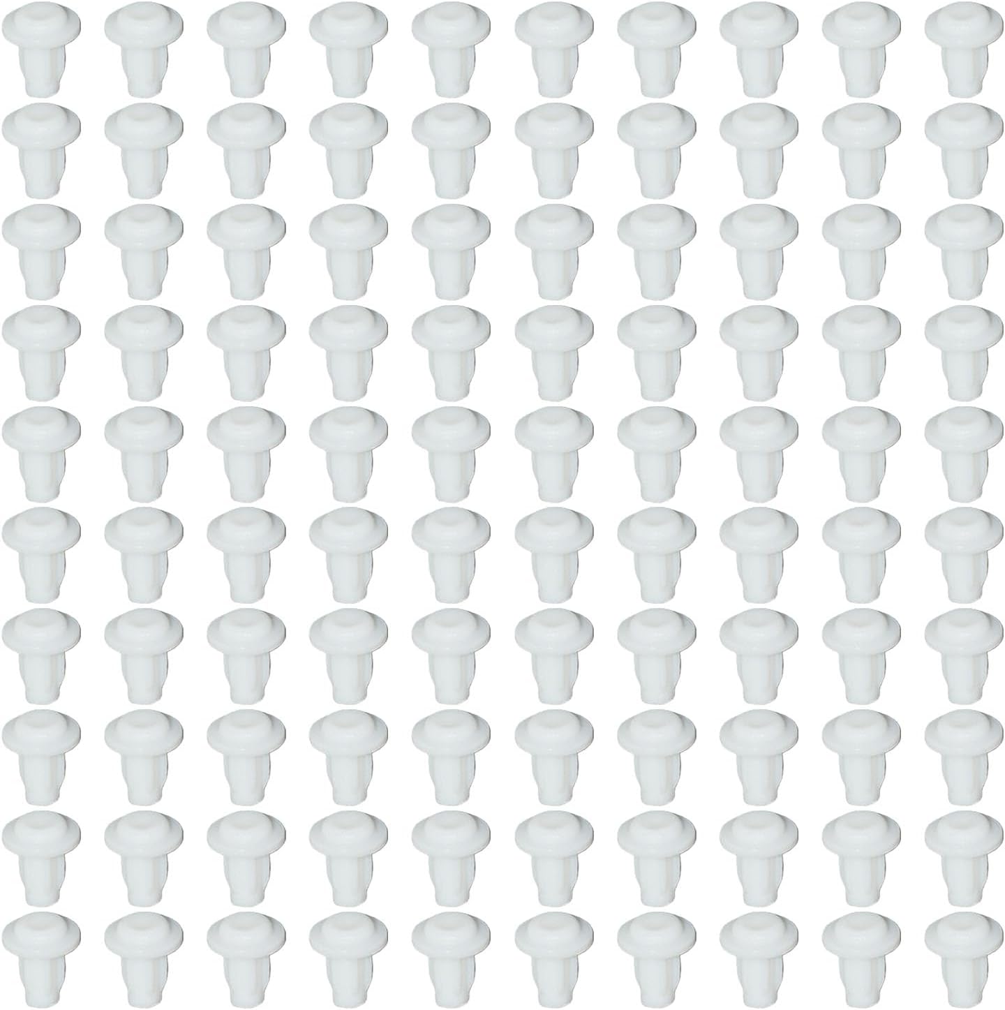 100pcs Anti-Collision Recessed Cabinet Door Bumper Non Slip Silicone Foot Pad Hole Plug Fastener Furniture Accessories