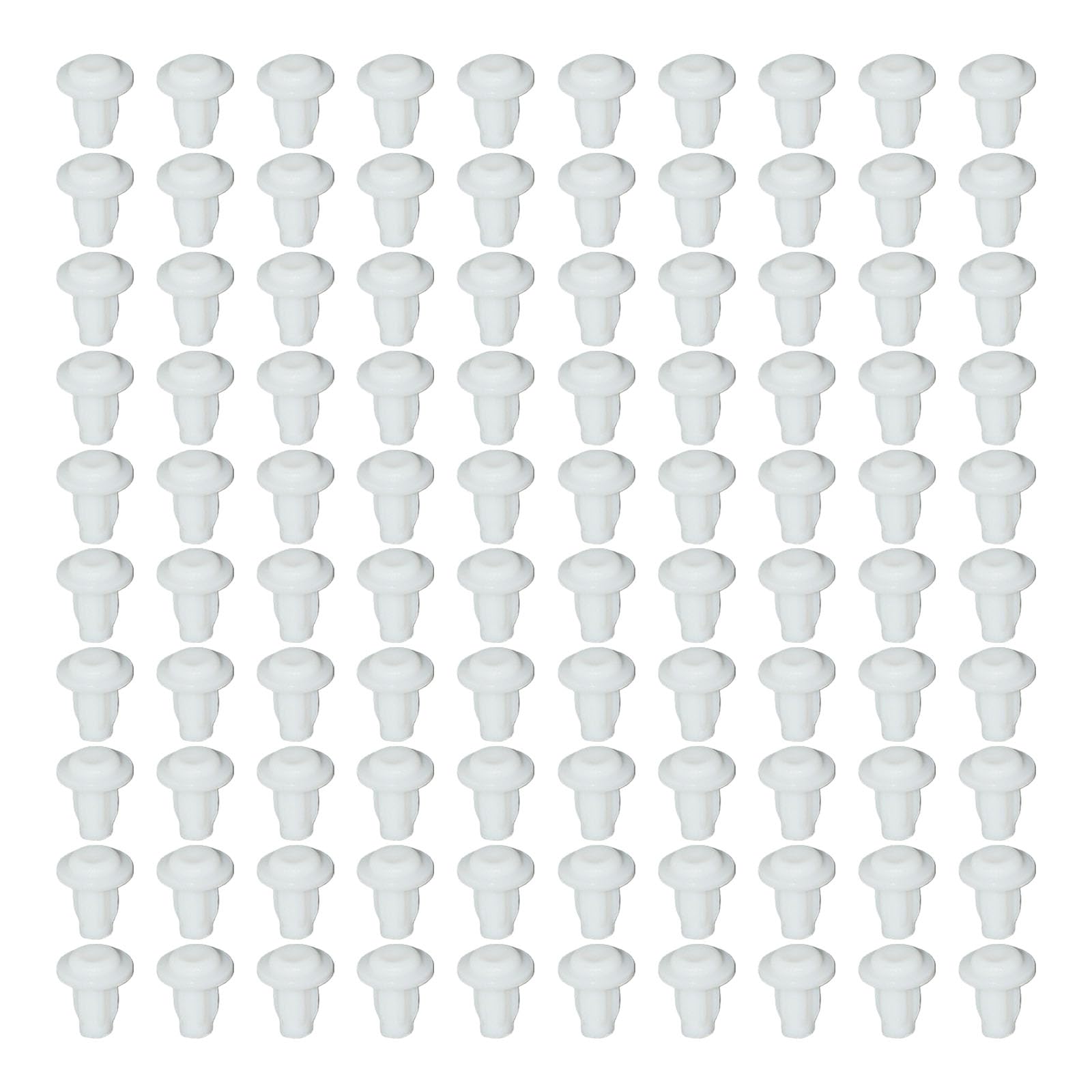 100Pcs Table Furniture Embedded Bumper Silicone Hole Plugs NonSlip Feet Pad Cabinet Door Grippers Enduring Table Furniture Embedded