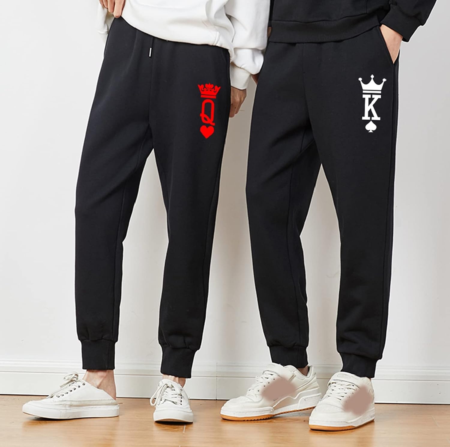King and Queen Sweatpants for Couple Wife Wedding Yoga Workout Pants for Couple Sweatpants Women Mens Sweatpants 1 Piece