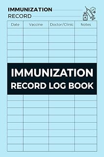 Pocket Size Immunization Record Log Book: Vaccination Medical Book and Health history Tracker