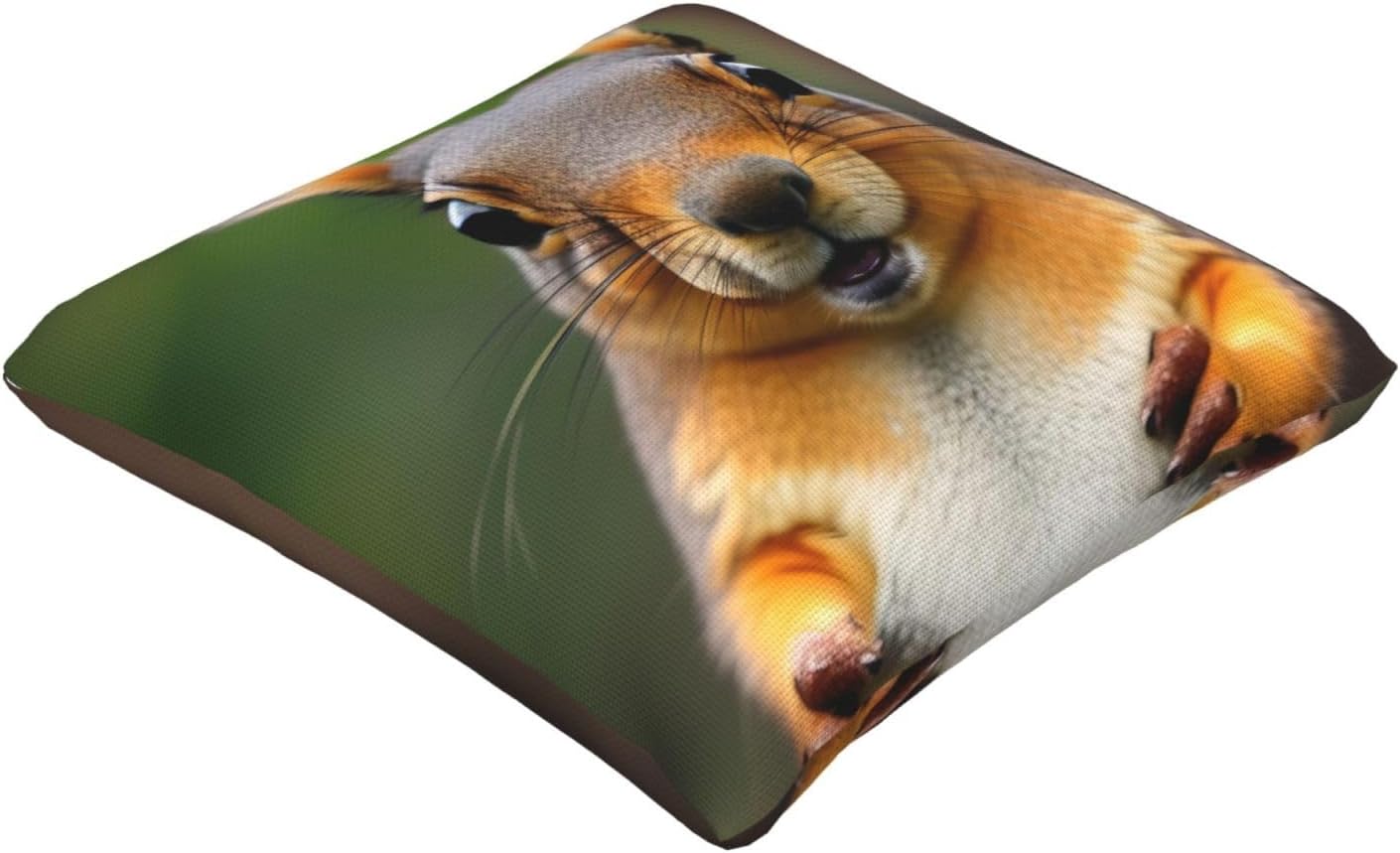 Squirrel Funny Animal Imitation Linen Pillowcase -2 Sets, Fashionable Home Decoration, Used for Sofas, Gardens, beds