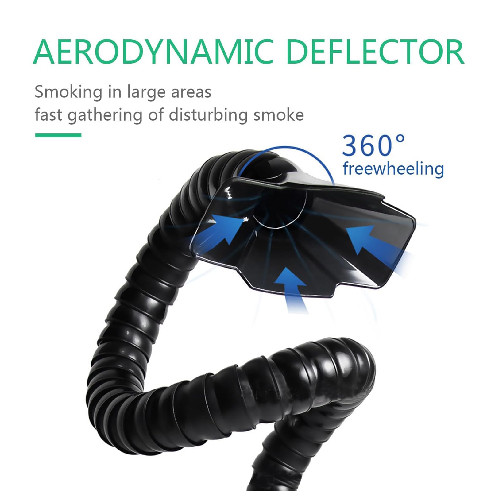 Assorbitore di Fumo di Saldatura da 100 W, aspiratore di fumi di Saldatura con Filtro a 3 stadi, Dispositivo di rimozione dell'assorbitore di Fumo, assorbitore di prevenzione del Fumo A