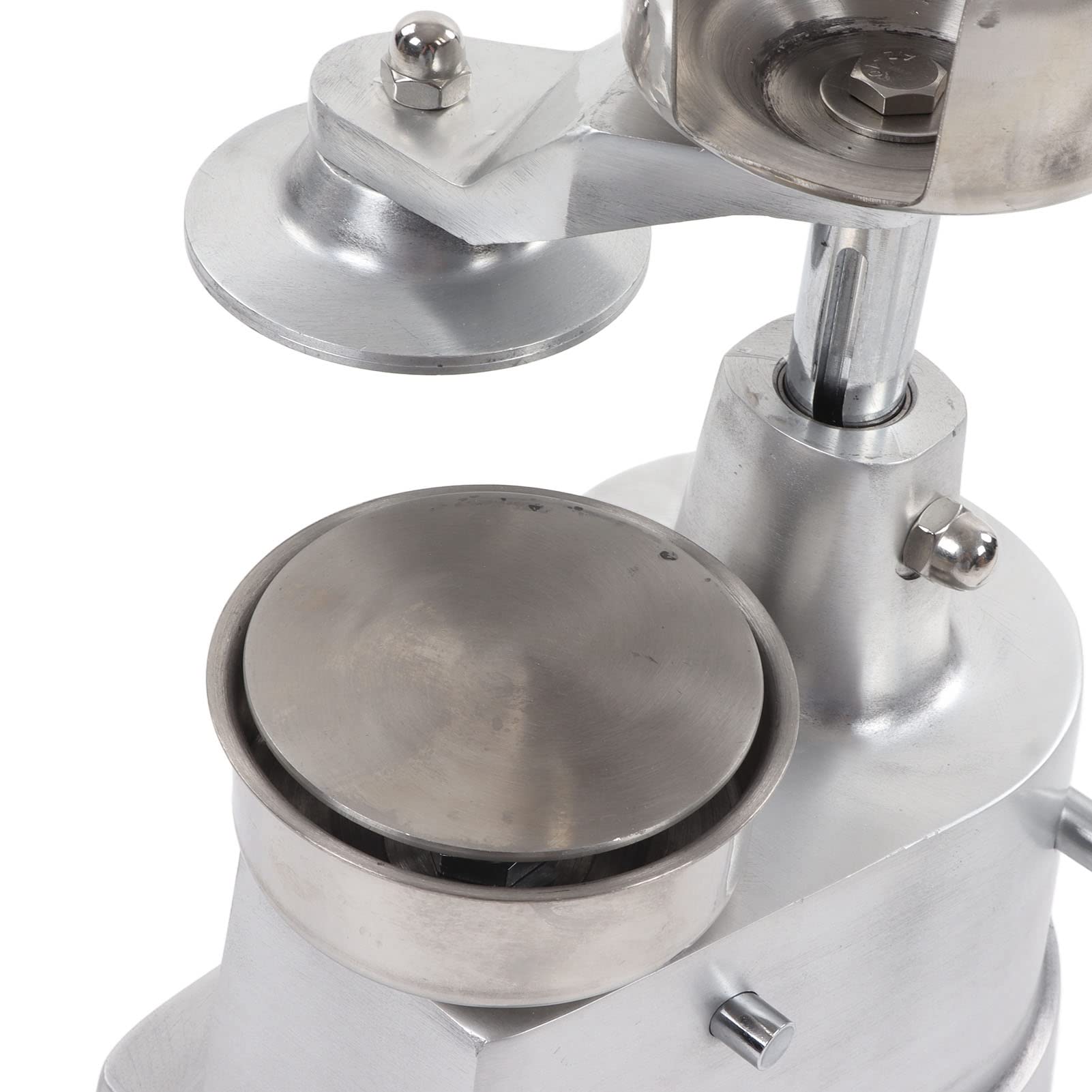 Macchina Manuale per Hamburger Patty Pressa per Hamburger in Alluminio e Acciaio Inossidabile 23,5 X 17 X 27 Cm con Funzionamento a Leva e 500 Carte Oleate per Barbecue Domestica (Diametro
