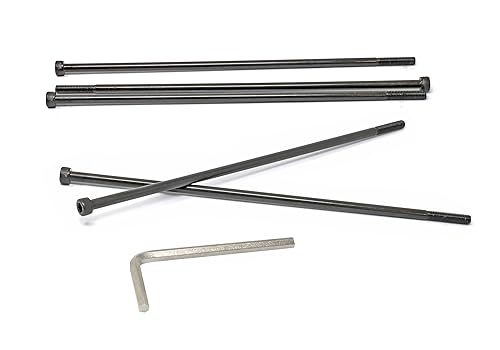 Miniatura 265 de iexcell 720 piezas de acero de aleación M4 x 6/8/10/12/16/20/25/30/35/40/45/50 de grado 12.9, tornillos de cabeza hexagonal, tornillos, arandelas