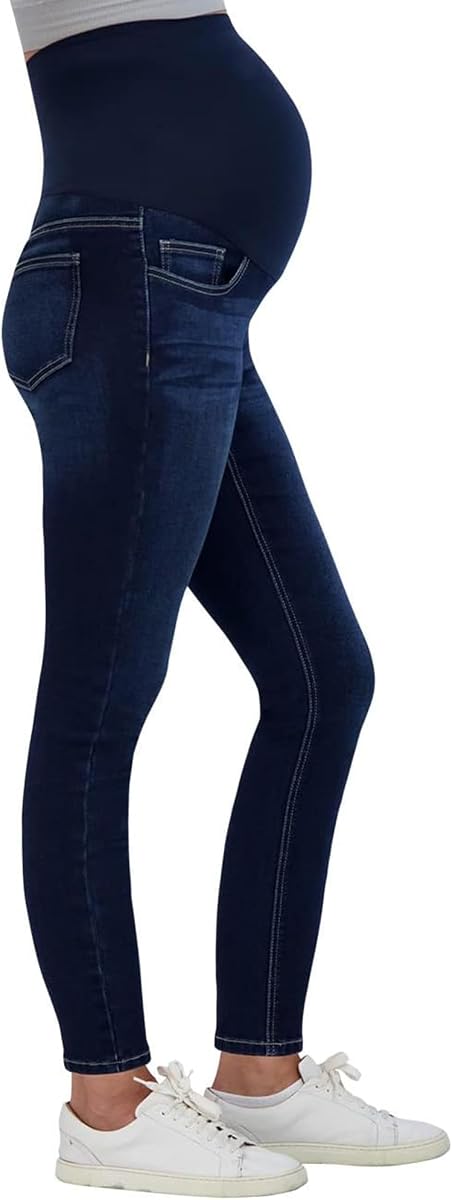 Savi Parker Jeans premamá para mujer sobre el vientre - Ropa de embarazo para todas las estaciones, pantalones premamá