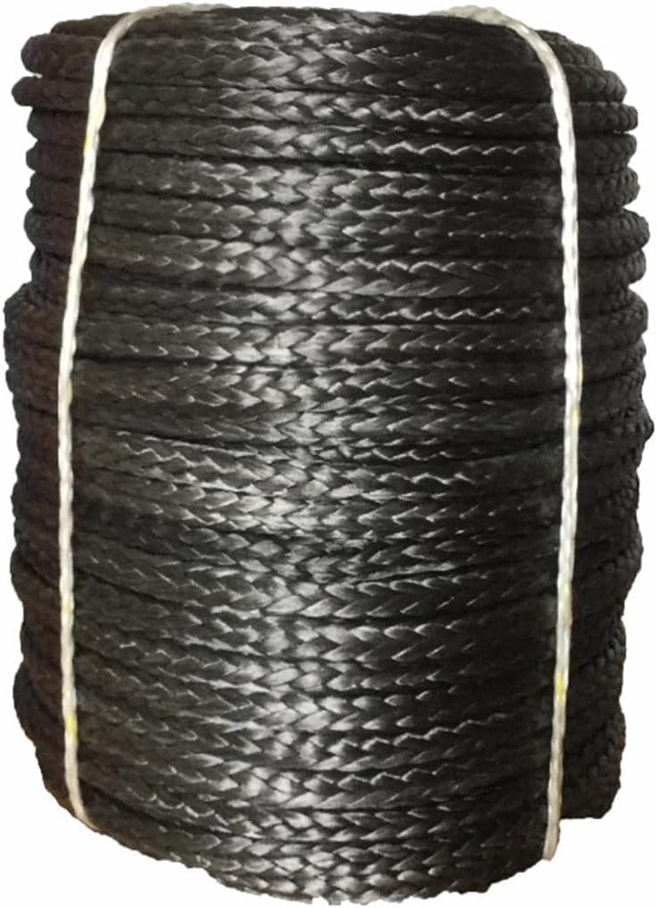 Synthetic Winch Rope, 3mm X 50m Synthetic Winch Line UHMWPE Fiber Rope Towing Cable Car Accessories for 4X4/ATV/UTV/4WD/OFF-ROAD for Off Road Vehicle Truck Boat Winch
