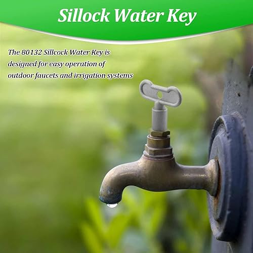 Miniatura 5 de LanKstet 80132 Llave Sillcock, llave de grifo de agua, llave de cierre de agua, mango de grifo al aire libre, llave de agua 516 pulgadas, metal, 2
