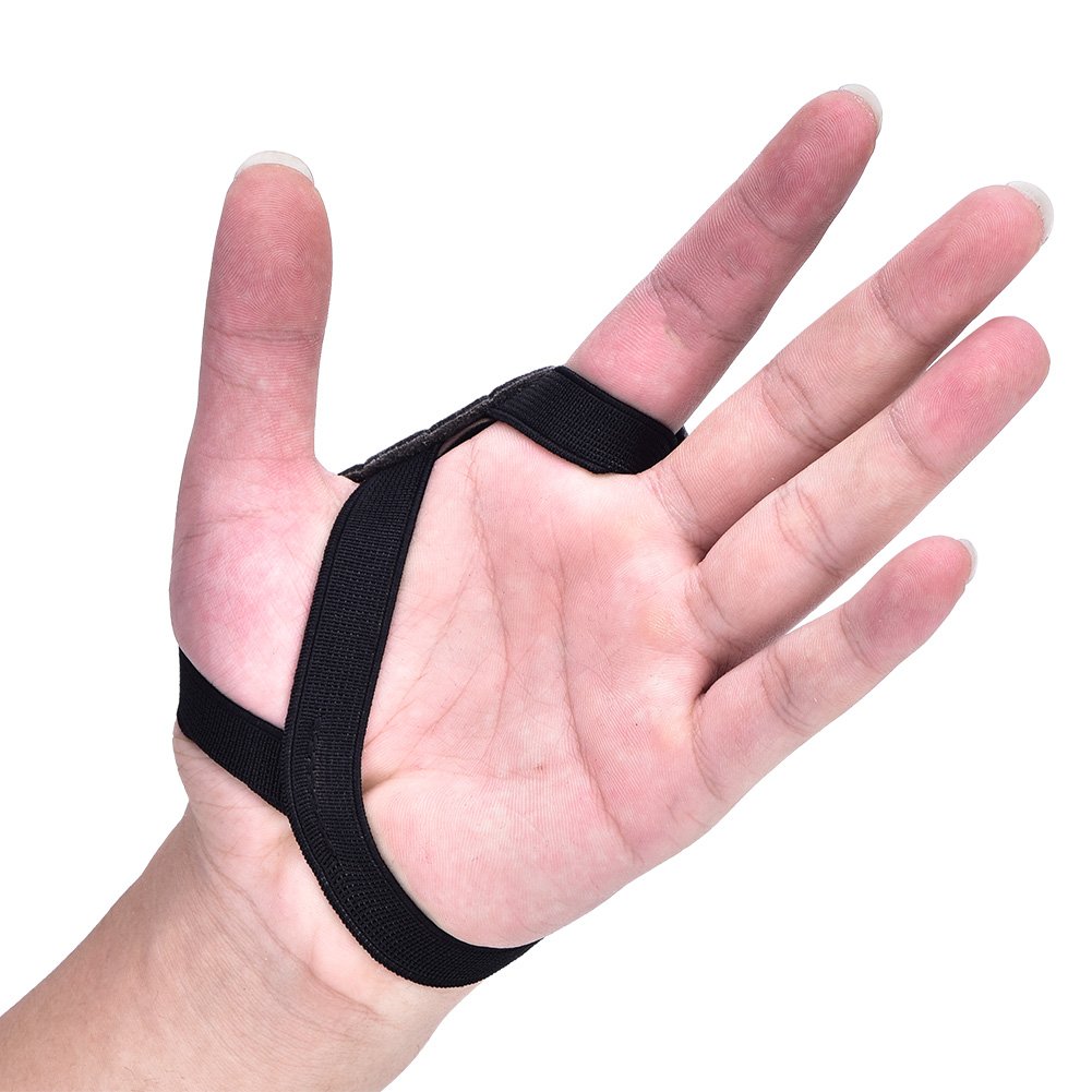 Tbest Tiro con L'Arco Protezione della Mano Sinistra Guanti Tiro con L'Arco Arco Freccia tiro Protezione della Mano Sinistra Guanti PU protettivi - Nero/Marrone