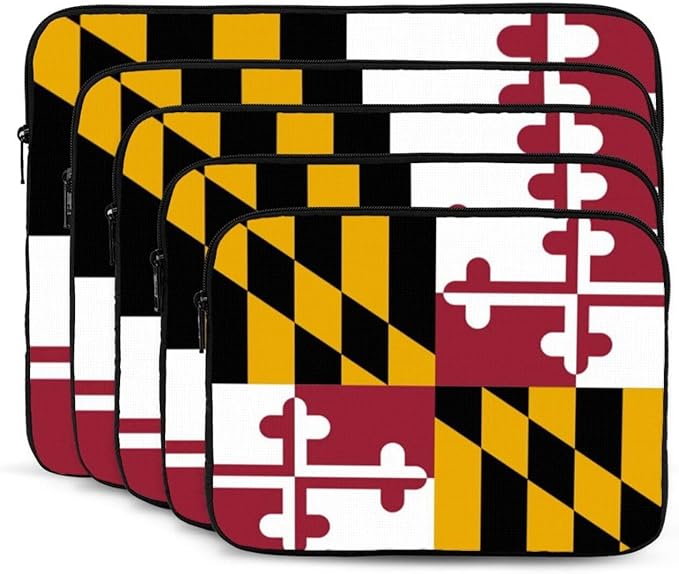 Funda para laptop Maryland Flag, protectora, 17 pulgadas miniatura 5
