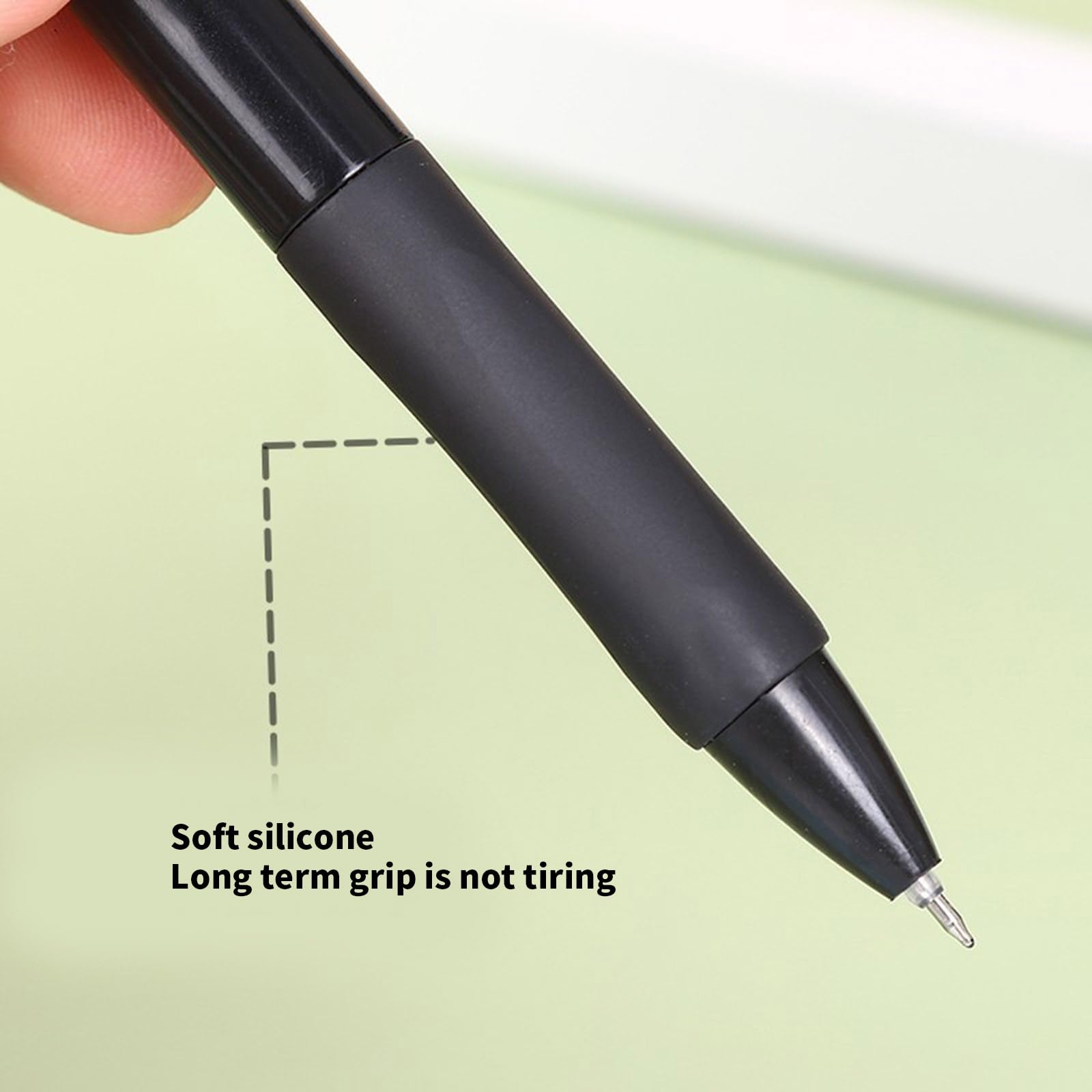 Allydrew Gelschreiber Set – 6 Stück, Grün, 0,5 Mm Feine Spitze, Schwarze Tinte, Einziehbar Mit Clip