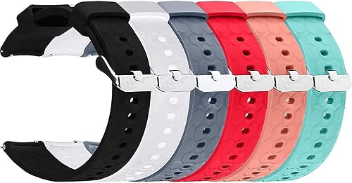 Correas de reloj para hombre y mujer compatibles con Fossil Gen 5 Carlyle de acero inoxidable con pantalla táctil Smartwatch (paquete de 6)