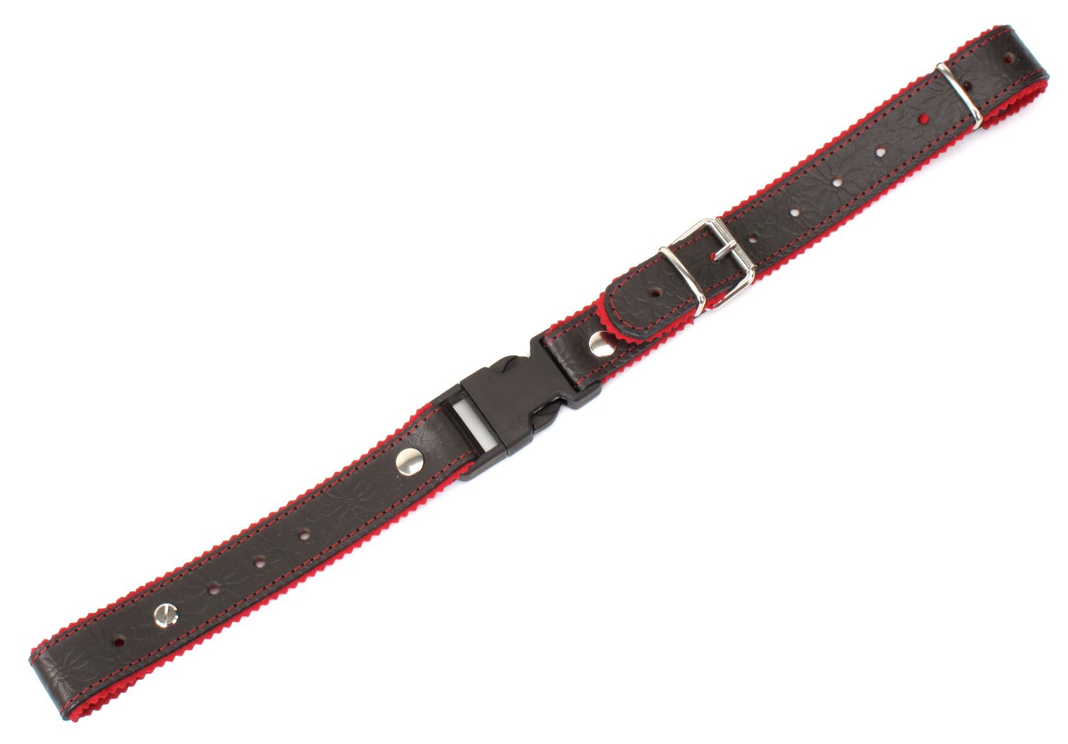 Alpenklang Sangle Transversale pour Accordéon/Harmonica - marron/rouge
