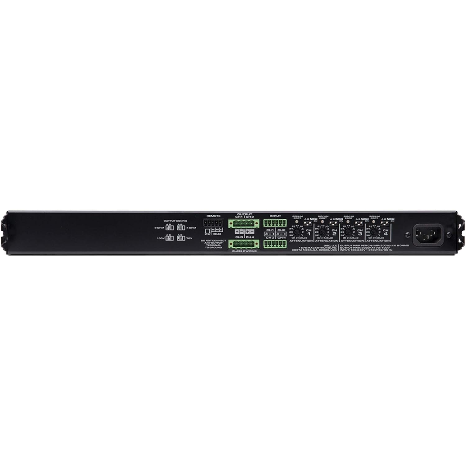 QSC MP-A40V Multi-Channel Amplifier