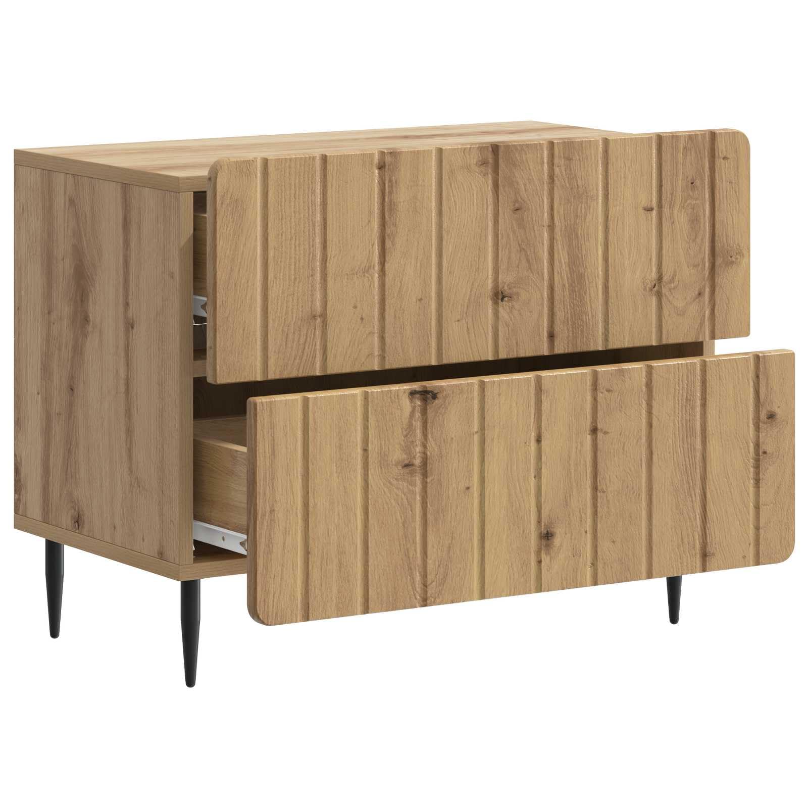 Table de chevet en bois ingénierie 62 x 34,5 x 49,5 cm