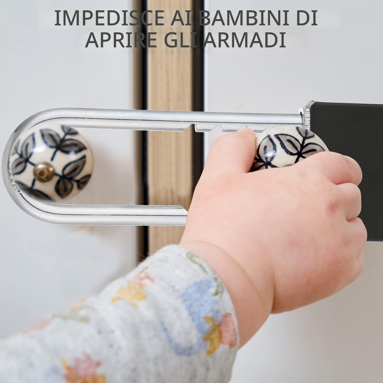 Photect 2 Pezzi 18 cm Lucchetti Lunghi di Sicurezza in Ottone massiccio con Chiave Lucchetto a Grillo Lunghezza Regolabile da Lucchetto con Arco Lungo Nero per Armadietto Serratura per Cancello Bici
